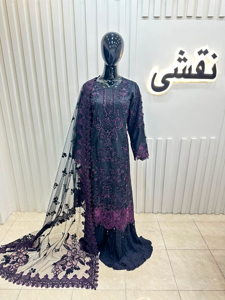Naqshe Chiffon Catalog B34