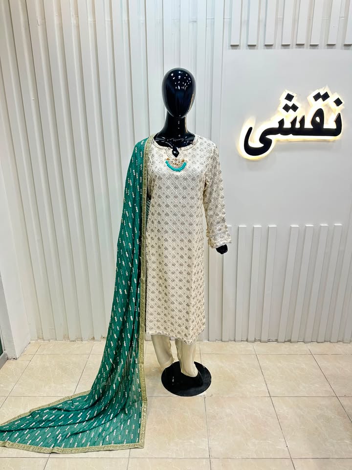Naqshe Chiffon Catalog B38