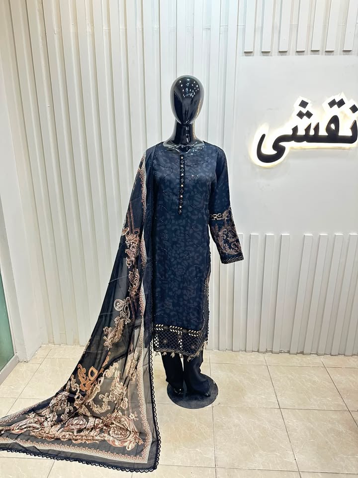 Naqshe Chiffon Catalog B39