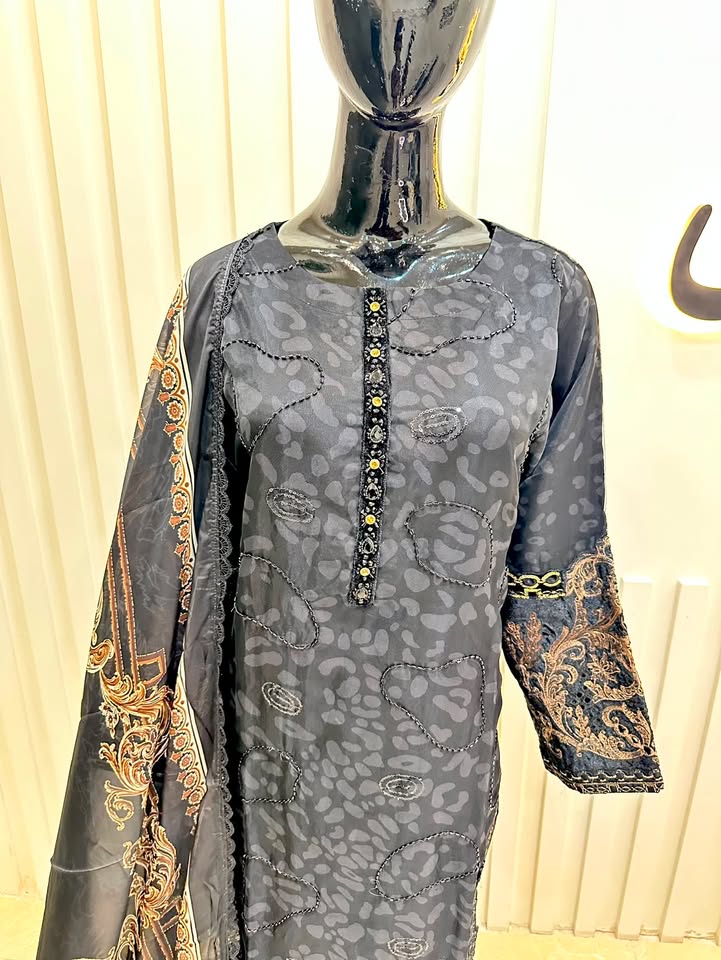 Naqshe Chiffon Catalog B39