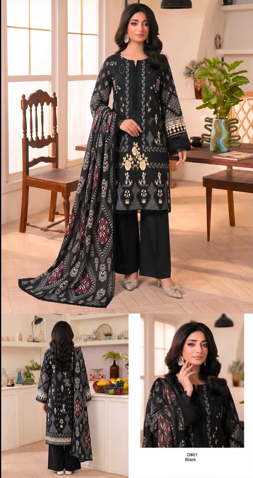 Naqshe Luxary Unstich 3pec A45