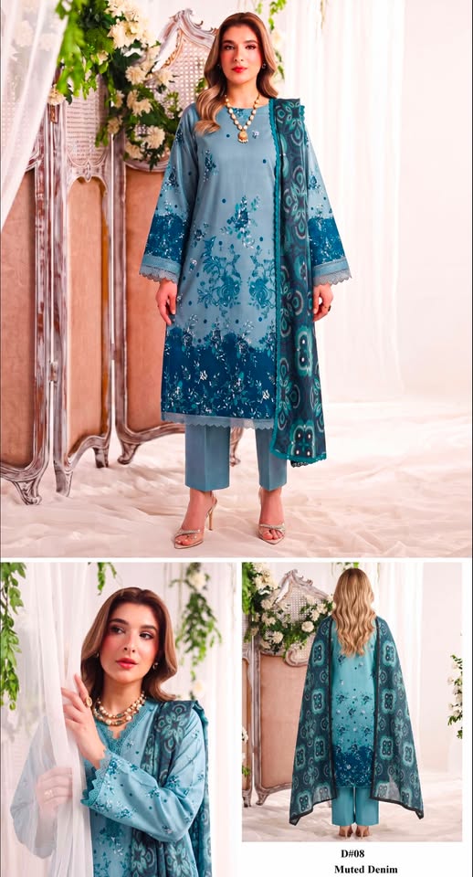 Naqshe Luxary Unstich 3pec A48