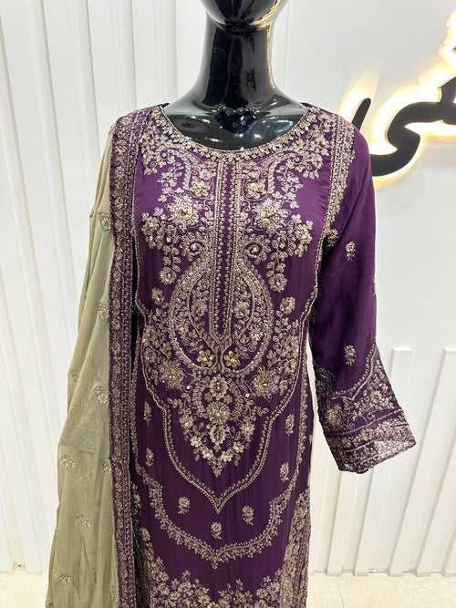 Naqshe Chiffon Catalog B09