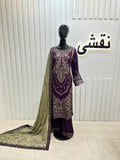 Naqshe Chiffon Catalog B09