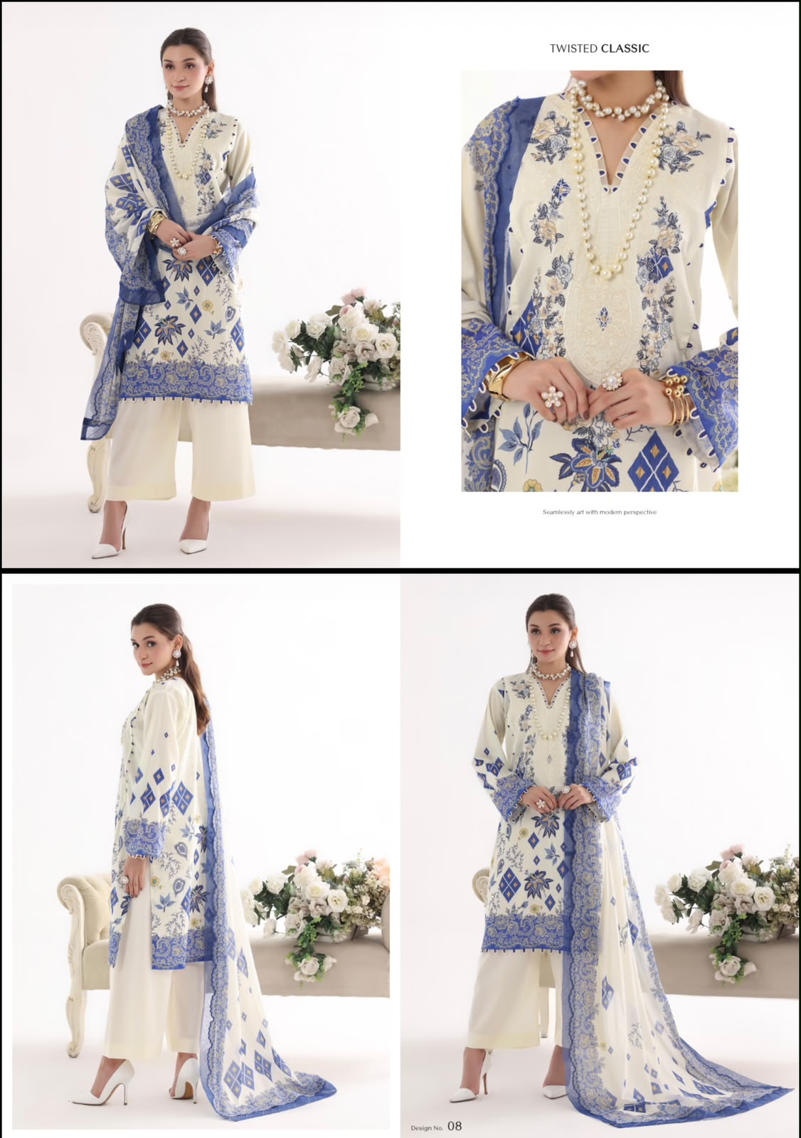 Naqshe Luxary Unstich 3pec A09