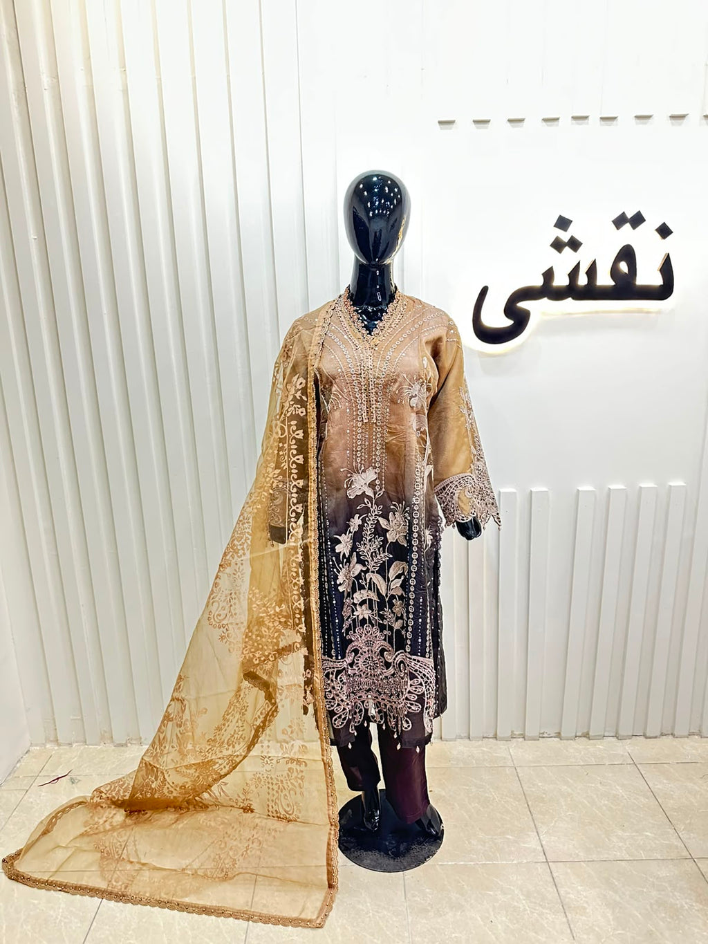Naqshe Chiffon Catalog B17